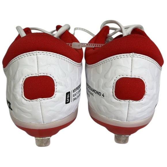 Nike Hyperdiamond 4 Elite React Softball Cleat Spikes University Red White Sz 9 - Picture 8 of 11